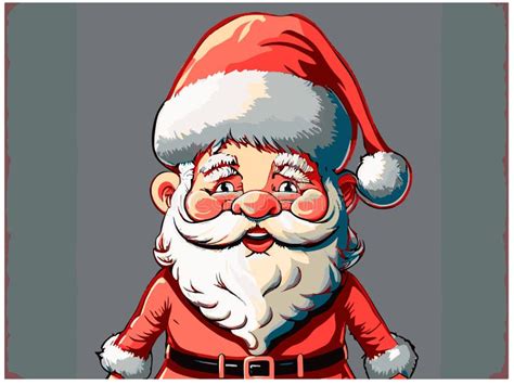 Santa Claus Illustration Set That Can Be Used For Christmas Stock