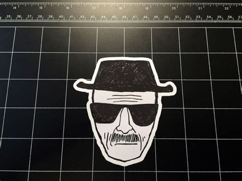 Breaking Bad Heisenberg Sketch Vinyl Decal Sticker Walter White Best