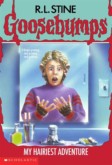 The Book Cover For Goosebumps By R L Stine With An Image Of A Woman In Front Of A Mirror