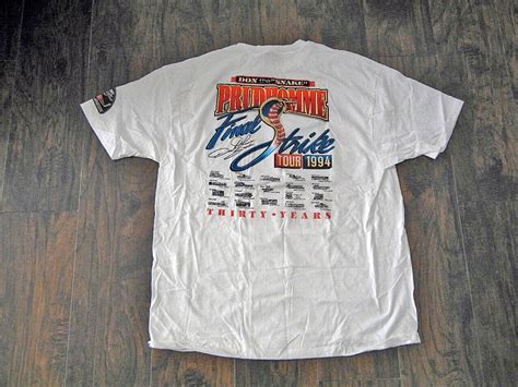 Signed Don The Snake Prudhomme 1994 Final Strike Tour T Shirt New