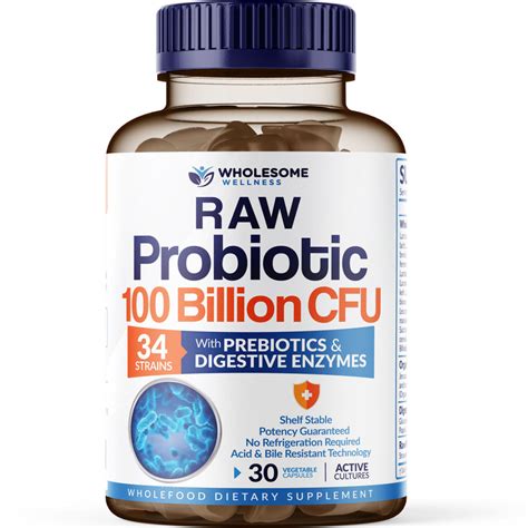 Organic Probiotics 100 Billion Cfu Wholesome Wellness