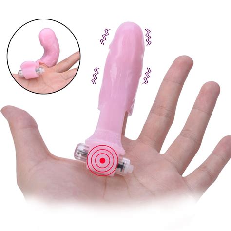 Vibrating Finger Dildo Vibrator Sex Toys For Women Clitoris Stimulator