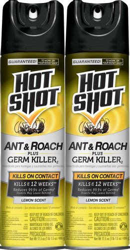 Hot Shot Insecticida Contra Hormigas Y Cucarachas Aroma Lim Meses