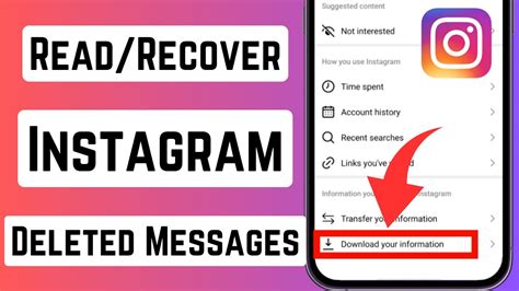 How To Recover Instagram Deleted Messages Instagram Deleted Chats
