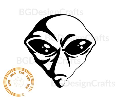 Alien SVG Alien Face SVG Alien Head Svg Alien Cut File Alien