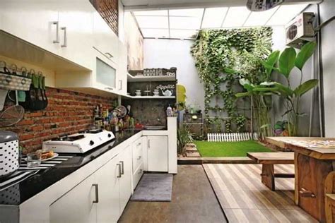 model dapur semi terbuka minimalis minimalist kitchen design kitchen