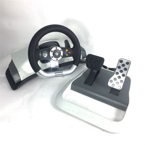 Xbox 360 Wireless Racing Steering Wheel With Force Feedback Pedals Ebay