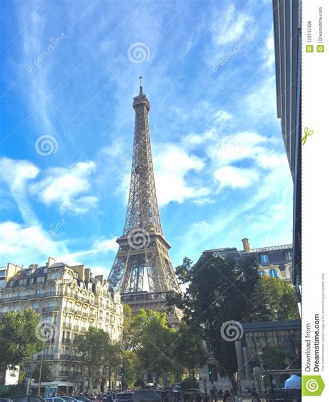 Eiffel Tower Landmark Paris France Editorial Photo