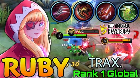 Unkillable Build Ruby Offlane Perfect Play Top 1 Global Ruby By Trax Mobile Legends Youtube