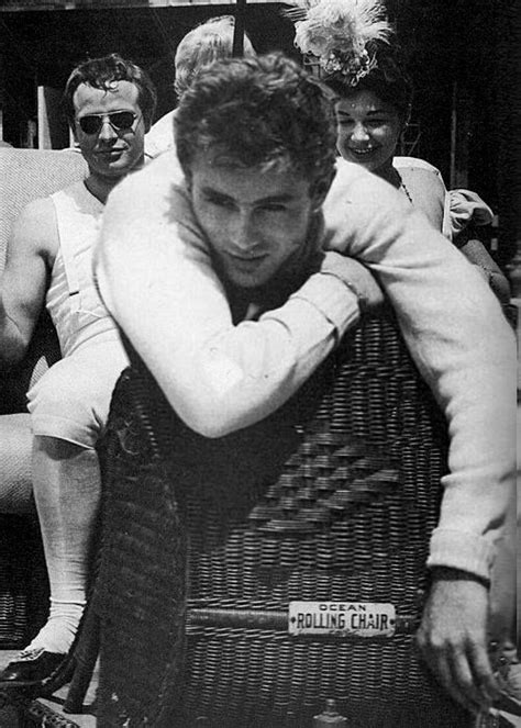 James Dean The Giant Riding Shotgun For Marlon Brando Brando Godfather