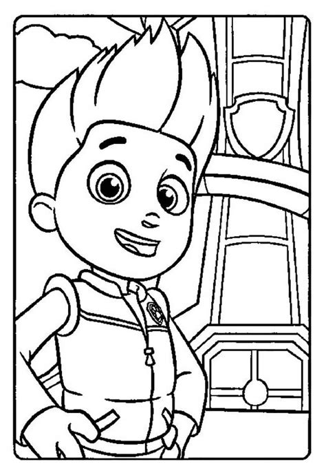 Ryder Paw Patrol Coloring Pages Free Printable Coloring Pages For Kids