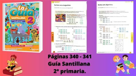 Guía Santillana Segundo Grado Matemáticas Páginas 340 341 Youtube