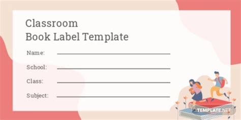 Editable Book Label Template Word Psd