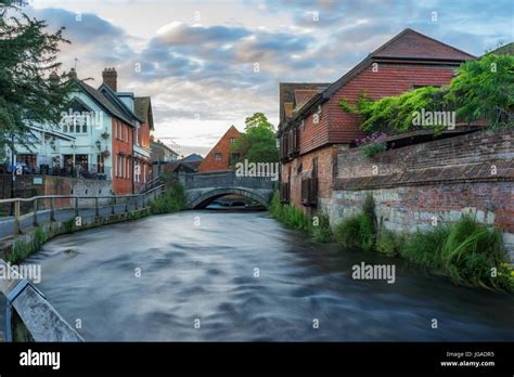 The River Itchen At Winchester In Hampshire Uk Stock Photo Alamy