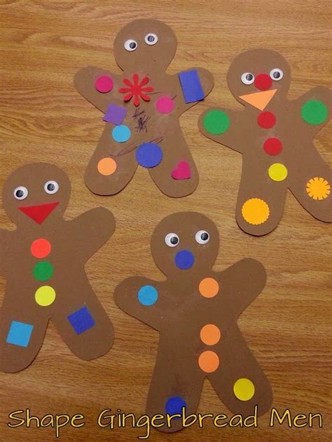 Choices For Children Shape Gingerbread Men Gingerbread Crafts