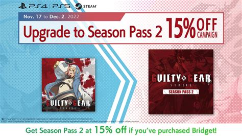 Upgrade To Season Pass 2 On Steam Arc System Works