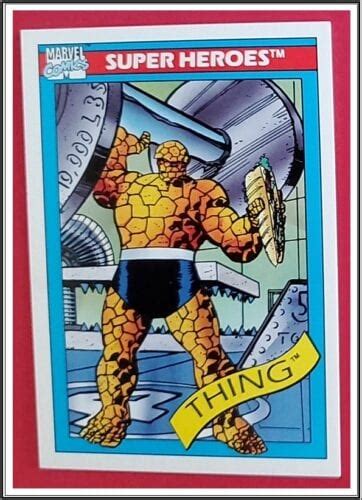 The Thing Marvel Comic Card 6 Super Hero Marvel 1990