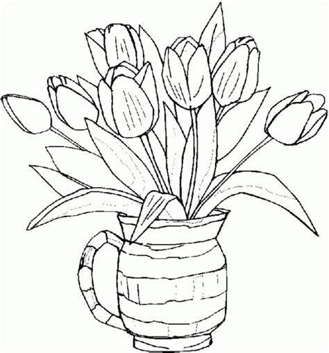 While your child colors, you can tell him that we often use flowers to welcome others. Printable Spring Flower Coloring Pages - Coloring Home