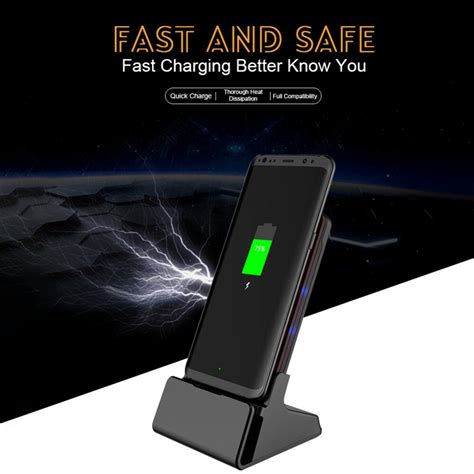 Lp3 Standing Type Mobile Phone Wireless Charger Holder 10w