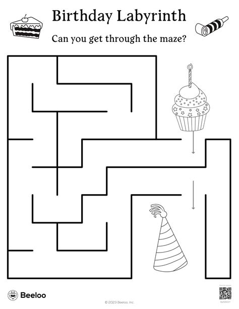 Birthday Labyrinth Beeloo Printable Crafts And Activities For Kids