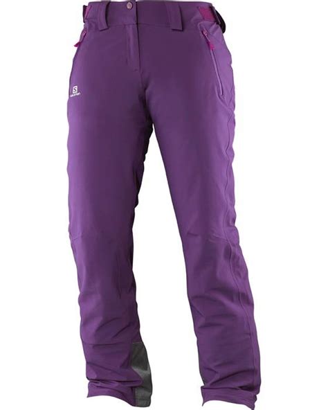 Salomon W Iceglory Pant Cosmic Purple Surf Og Ski Horsens