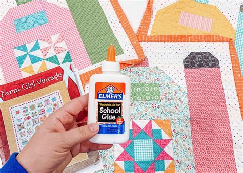 Quilt Binding Tip Glue Baste Your Project Using Elmers School Glue