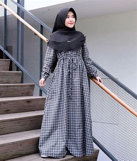Maybe you would like to learn more about one of these? Model Gamis Kotak Kotak 2019 di 2020 | Model pakaian ...