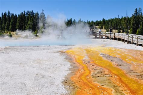 Thermal Pool In Yellowstone National Park Lovinkat Flickr