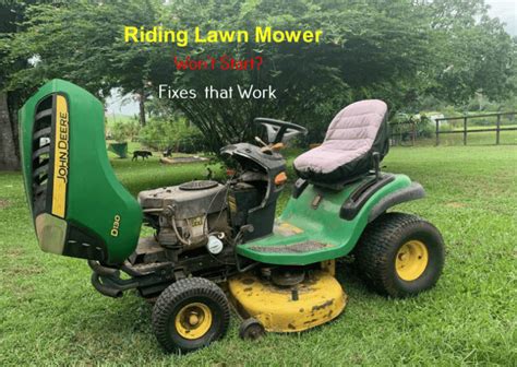 Riding Lawn Mower Wont Start How To Fix Lawnsbesty