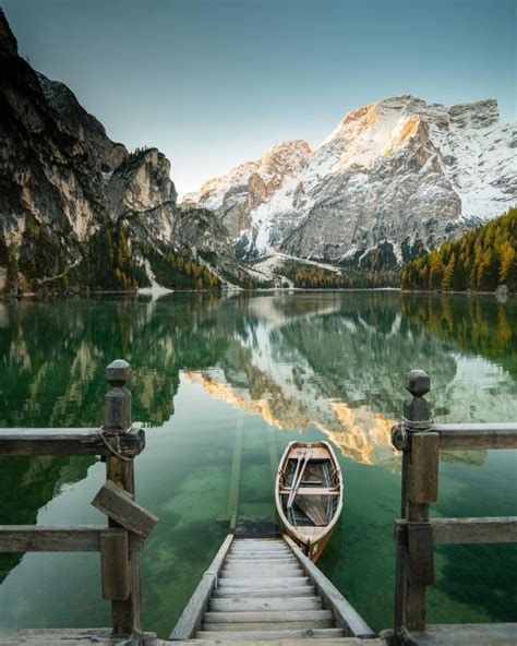 Lago Di Braies Pragser Wildsee Italy