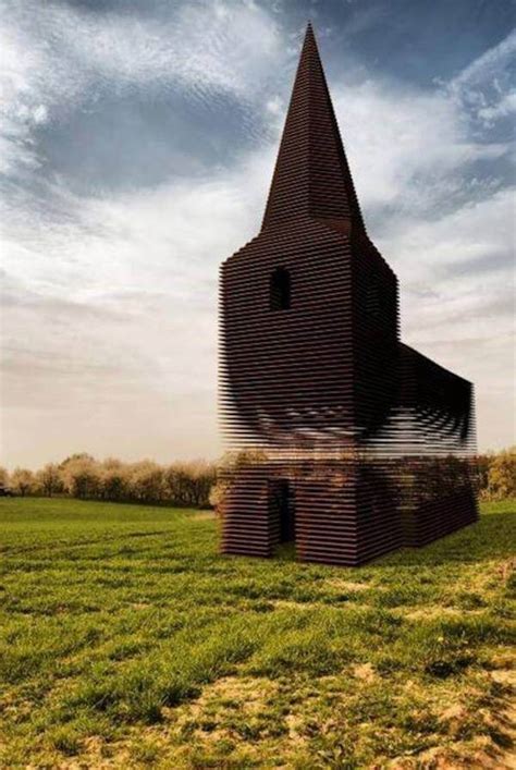 Architectural Optical Illusion Makes Church Disappear Daniel Swanick