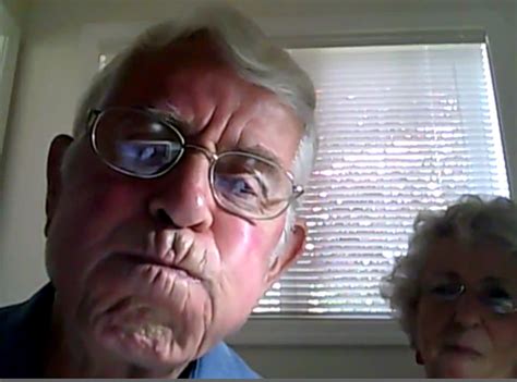 grandma and grandpa try out the webcam [video]