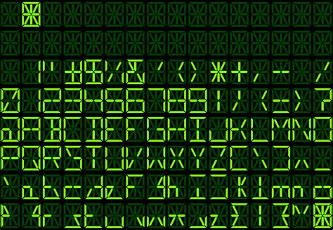 Sehen sie die alphabetischen buchstaben in binärcode! VFD Schematics & code witchcraft - Ketturi electronics