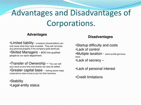 Limited Liability Company Llc Advantages Disadvantages