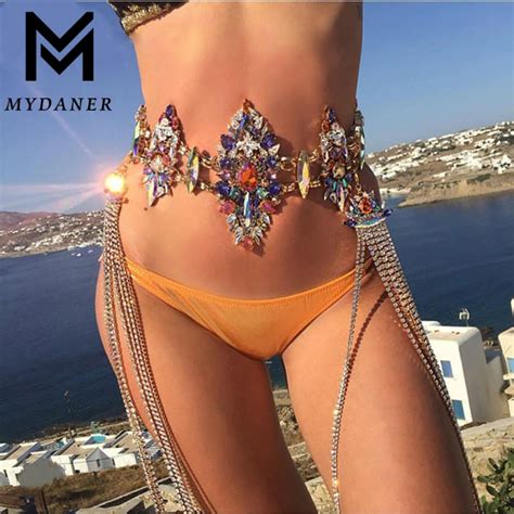 Mydaner Fashion Women Sexy Summer Bohemian Body Chain Charm Exaggerated