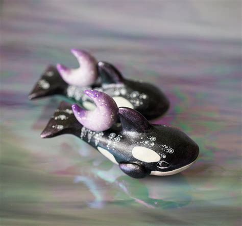 Purple Moon Orca Figurine Whimsycalling