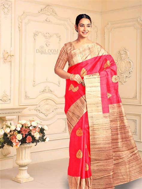 Pure Banarasi Handloom Silk Saree In Hot Pink With Contrast Pallu