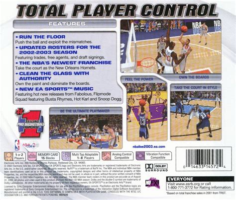 Nba Live 2003 Cover Or Packaging Material Mobygames