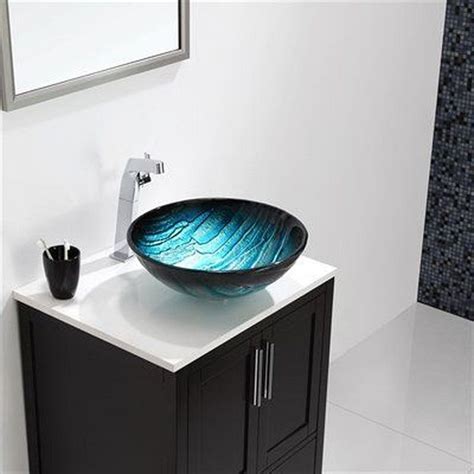 30 Glass Bowl Sink Designs With Variety Of Colors And Styles