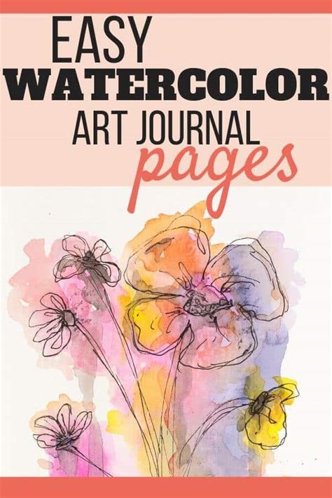 Easy Watercolor Art Journal Pages You Can Do In 20 Mins Or Less