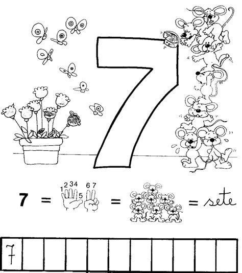 Desenho Do Numero 7
