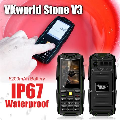 Vkworld Stone V3 Waterproof Ip67 Dustproof Shockproof Dual Sim Card