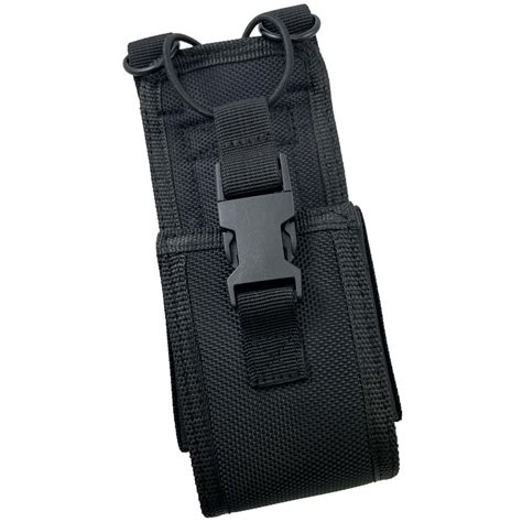 Black Rugged Nylon Radio Case Tactical Holder Holster Dual Duty