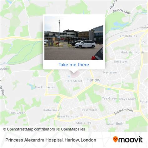 How To Get To Princess Alexandra Hospital Harlow By Bus Train Or Tube