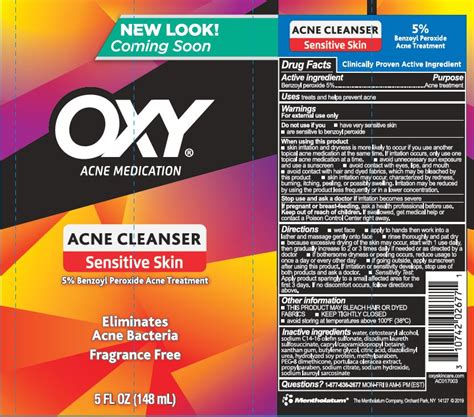 Oxy Sensitive Face Wash Maximum Soothing Benzoyl Peroxide Lotion
