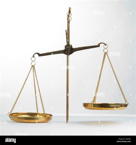 Balance Scale Front Unbalanced Stock Photo Alamy