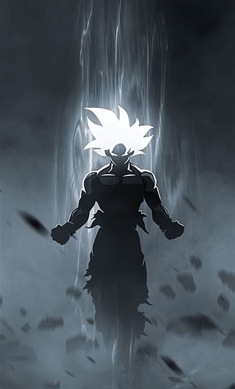 Goku Anime Art Glowing Eyes And Hair 1280×2120 Wallpaper Artofit