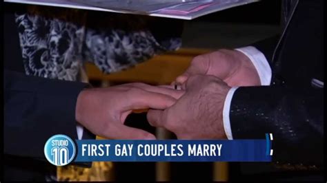 Australias First Same Sex Marriage Youtube