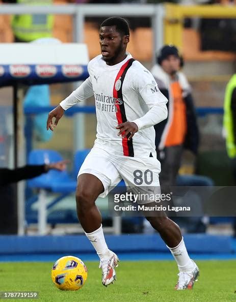 Yunus Musah Of Milan In Action During The Serie A Tim Match Between