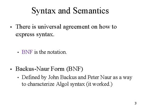 Defining Program Syntax Chapter 3 Defining A Programming